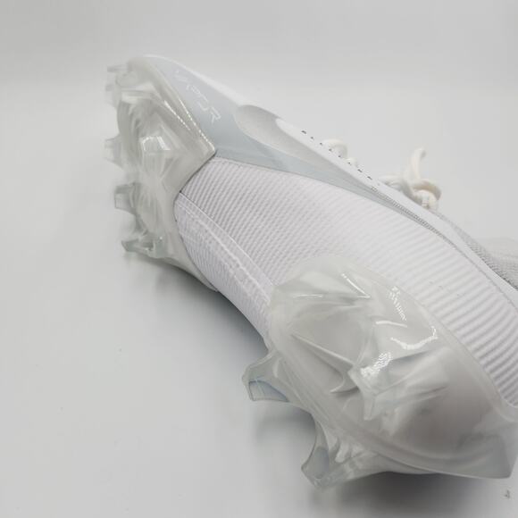 Mens Size 8.5 Nike Football Cleats Vapor Edge Pro 360 2 White Silver DA5456-100